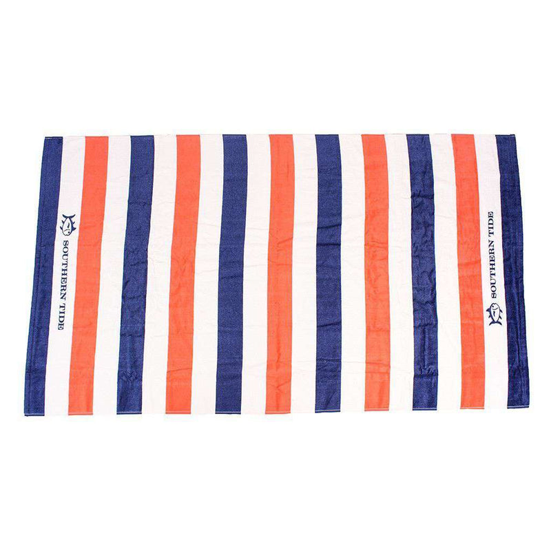 Striped Beach Towel in Sunset by Southern Tide - Country Club Prep