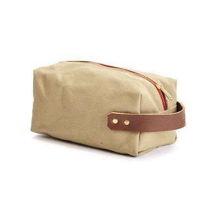 Duck Island Dopp Kit in Tan by Blue Claw Co. - Country Club Prep