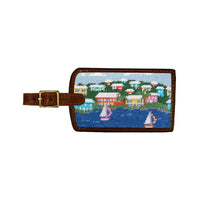 Island Time Needlepoint Luggage Tag by Smathers & Branson - Country Club Prep