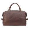 Leather Medium Travel Bag in Dark Brown by Barbour - Country Club Prep