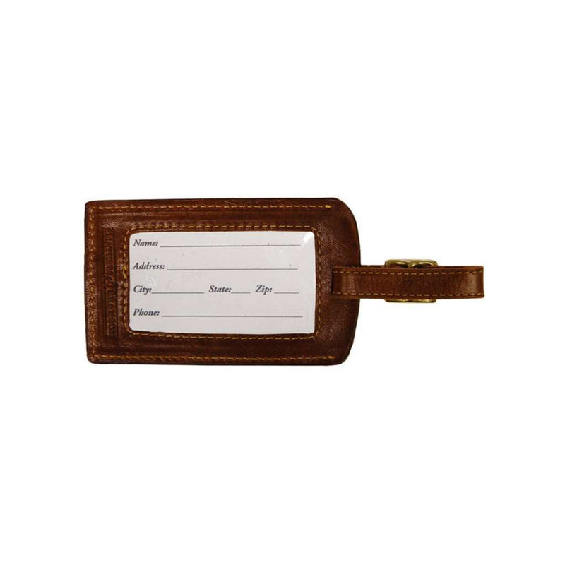 Leaving on a Plane Needlepoint Luggage Tag in Teal by Smathers & Branson - Country Club Prep