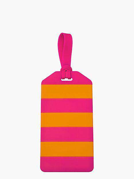 Luggage Tag in Petula Stripe by Kate Spade New York - Country Club Prep