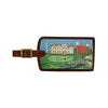 St Andrews Scene Needlepoint Luggage Tag by Smathers & Branson - Country Club Prep