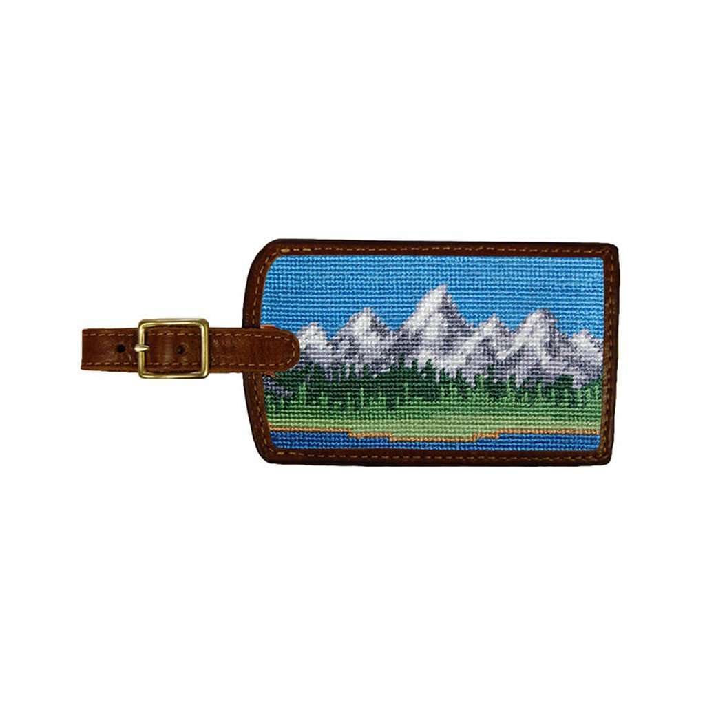 Tetons Needlepoint Luggage Tag by Smathers & Branson - Country Club Prep