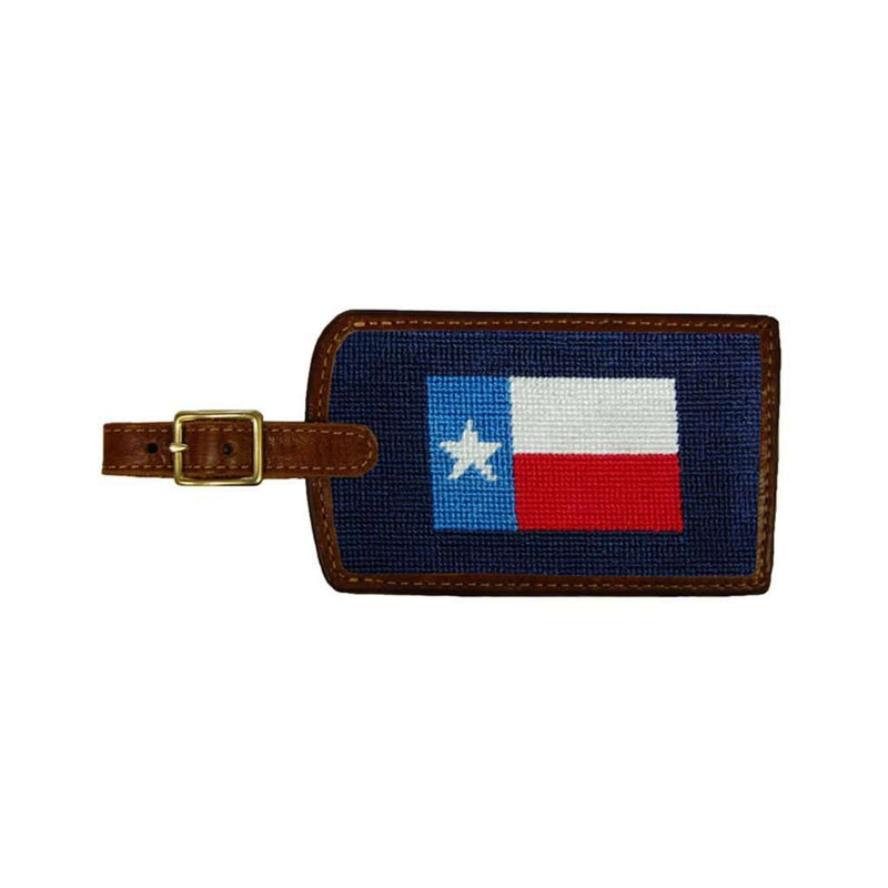 Texas Flag Needlepoint Luggage Tag by Smathers & Branson - Country Club Prep