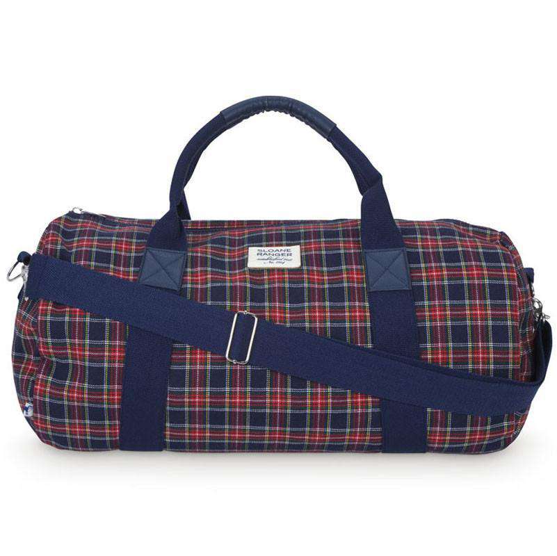 Traditional Plaid Duffle Bag by Sloane Ranger - Country Club Prep