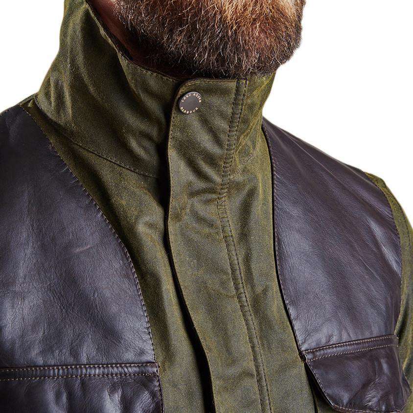 Range Rover Barbour Barbour Land Rover Traveller Wax Jacket in Olive – Country Club Prep