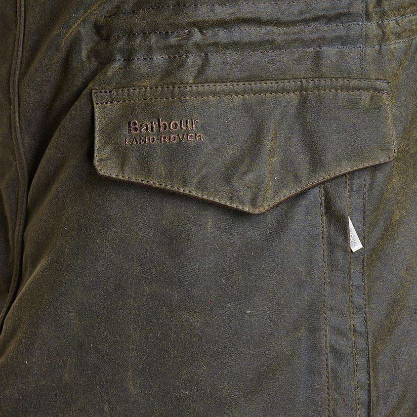 Range Rover Barbour Barbour Land Rover Traveller Wax Jacket in Olive – Country Club Prep