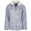 The Original Frosty Tipped Pile 1/2 Zip Pullover in Vintage Blue by True Grit - Country Club Prep