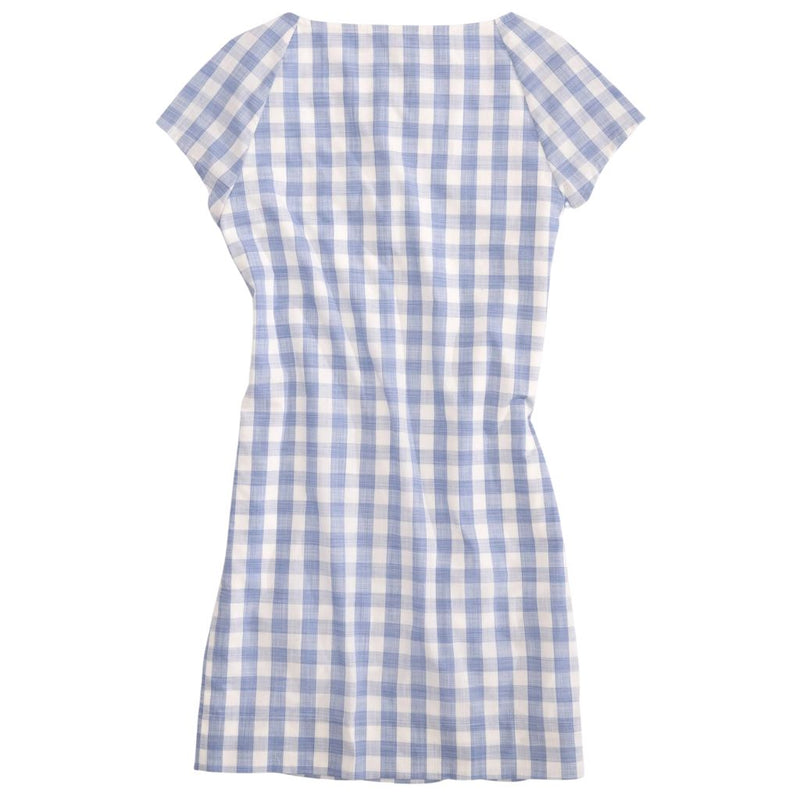 McKenna Check Dress in Dutch Blue by Southern Tide - Country Club Prep