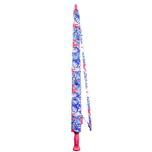 Large Golf Umbrella in She She Shells by Lilly Pulitzer - Country Club Prep