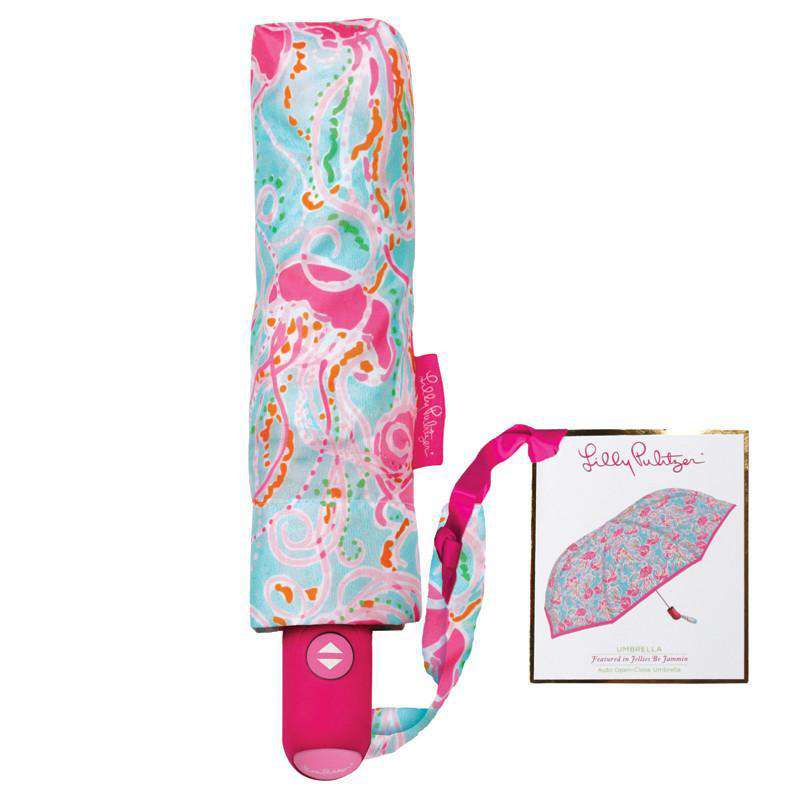 Travel Umbrella in Jellies Be Jammin' by Lilly Pulitzer - Country Club Prep