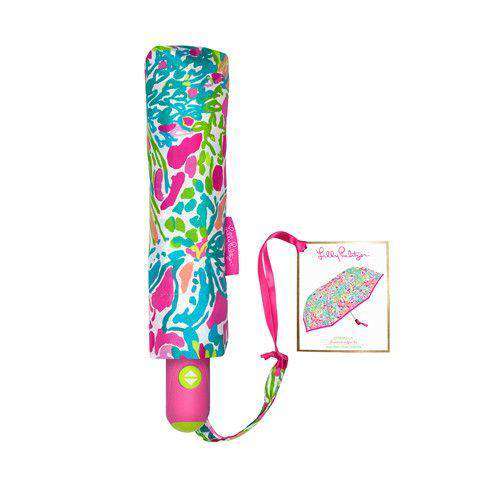 Travel Umbrella in Spot Ya by Lilly Pulitzer - Country Club Prep