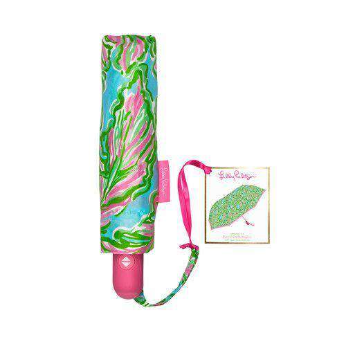 Travel Umbrella in The Bungalow by Lilly Pulitzer - Country Club Prep