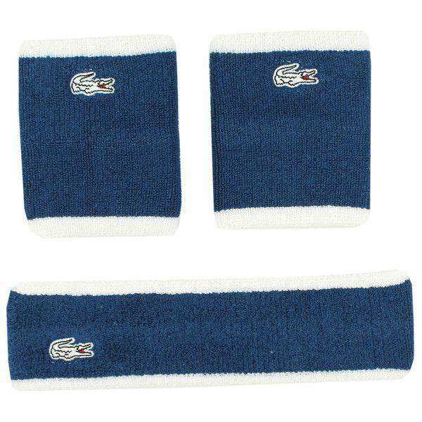 Sports Band Set in Monaco Blue and White by Lacoste - Country Club Prep