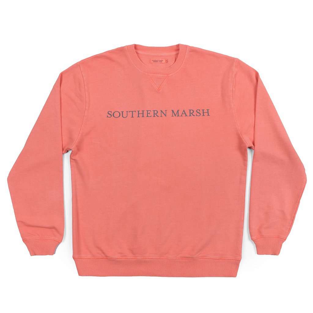 SEAWASH™ Sweatshirt in Coral by Southern Marsh - Country Club Prep