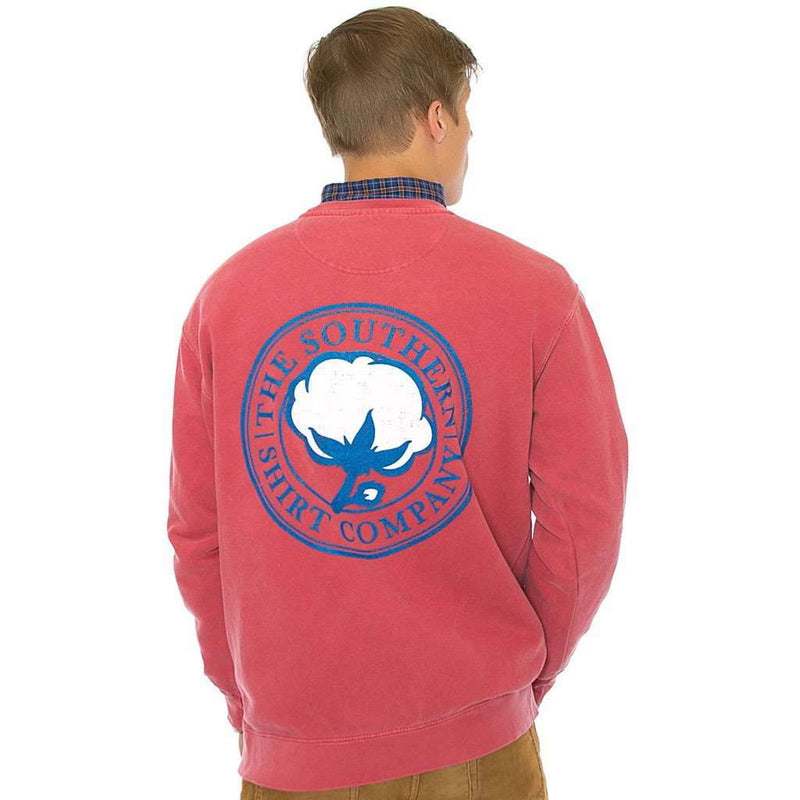 Signature Logo Sweatshirt in Crimson by The Southern Shirt Co. - Country Club Prep