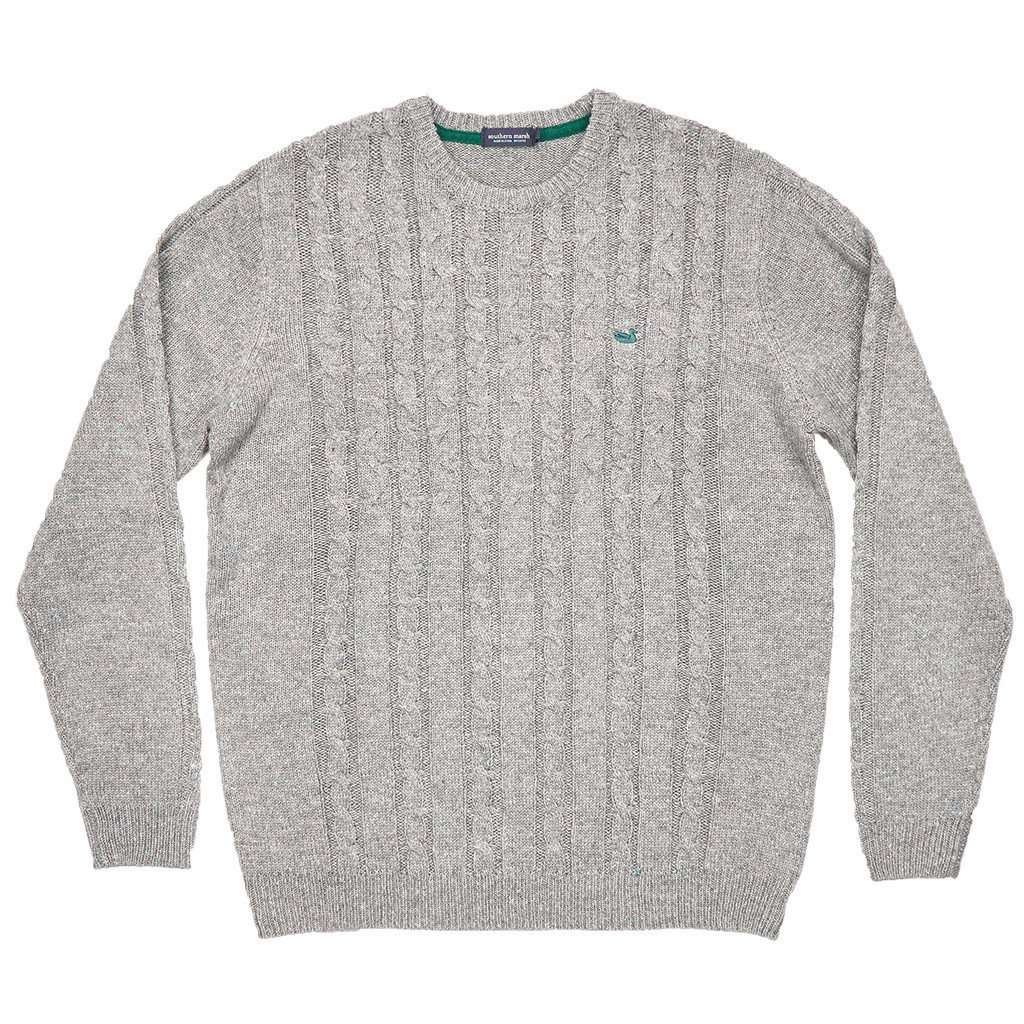 Townsend Sweater in Washed Grey by Southern Marsh - Country Club Prep