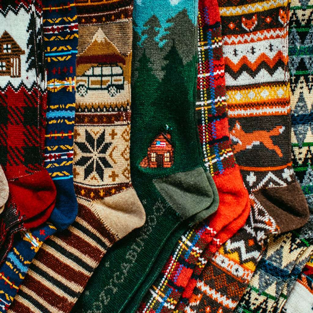 Cozy Cabin Socks by Kiel James Patrick - Country Club Prep