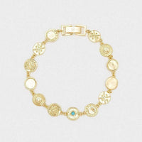 Cruz Mixed Coin Bracelet by Gorjana - Country Club Prep