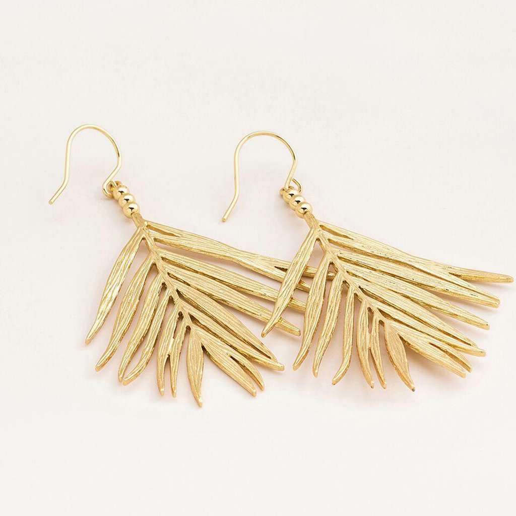 Palm Drop Earrings by Gorjana - Country Club Prep