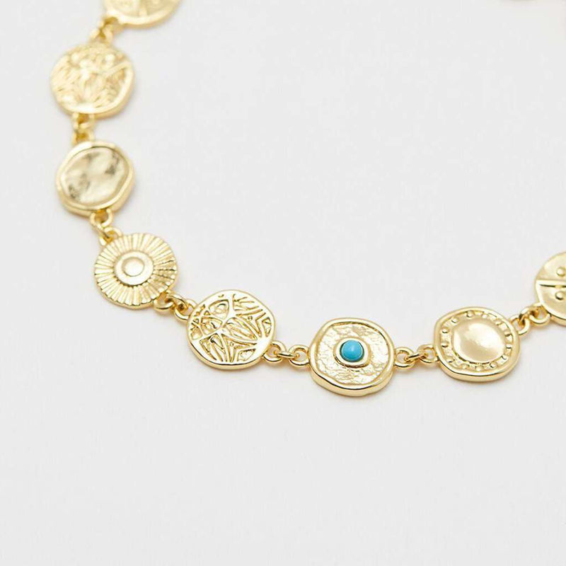 Cruz Mixed Coin Bracelet by Gorjana - Country Club Prep