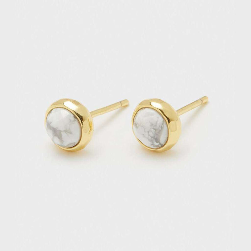 Power Gemstone "Calming" Stud by Gorjana - Country Club Prep