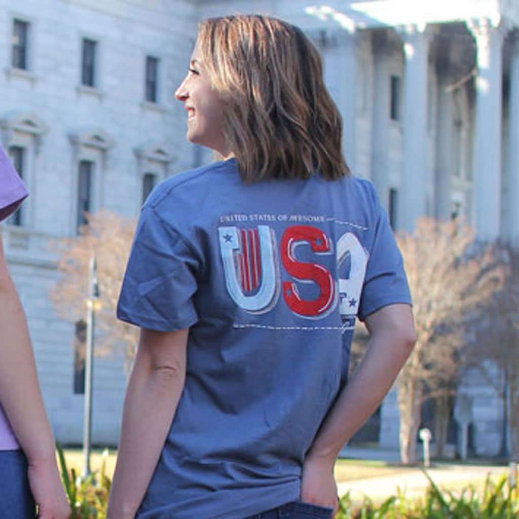 United States of Awesome Tee by Lily Grace - Country Club Prep