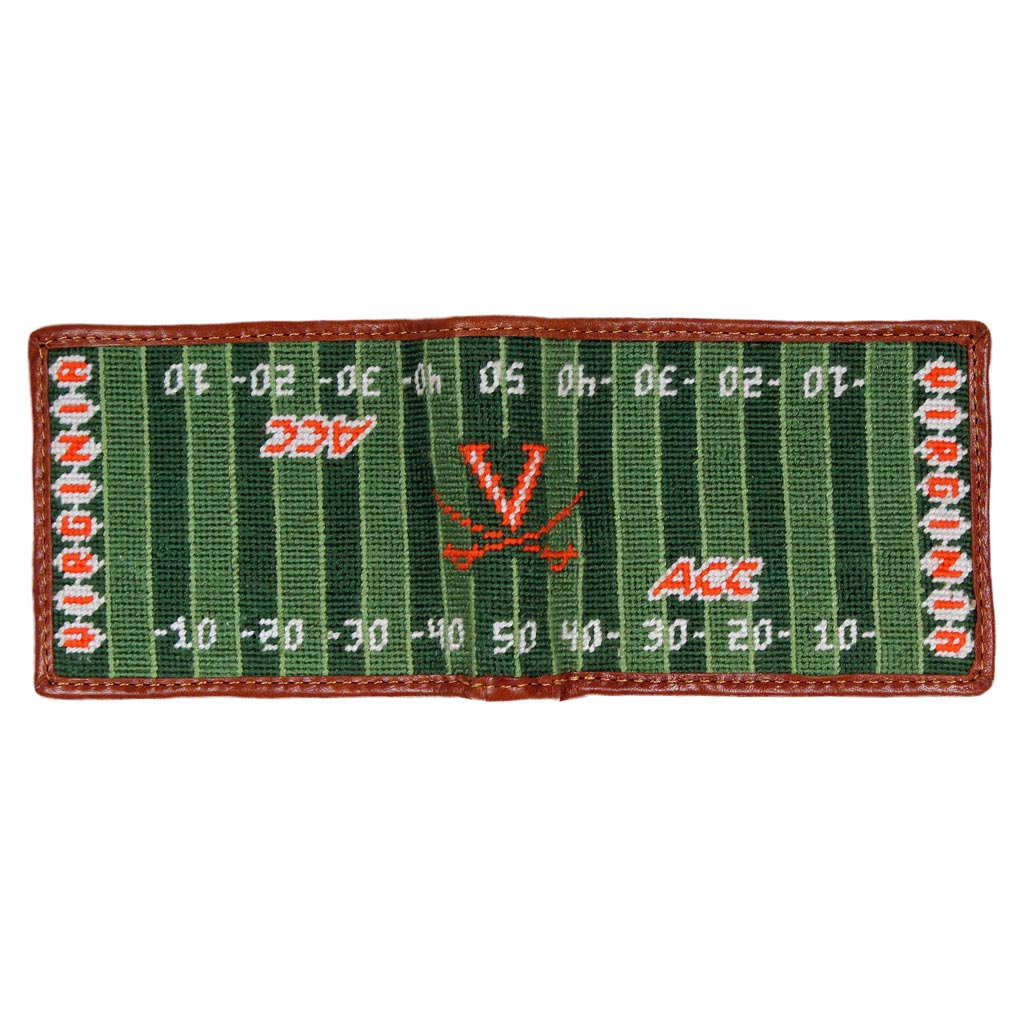 UVA Scott Stadium Needlepoint Wallet by Smathers & Branson - Country Club Prep