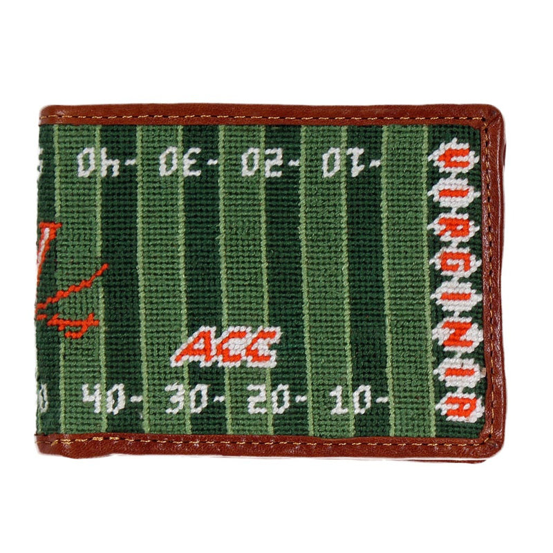 UVA Scott Stadium Needlepoint Wallet by Smathers & Branson - Country Club Prep