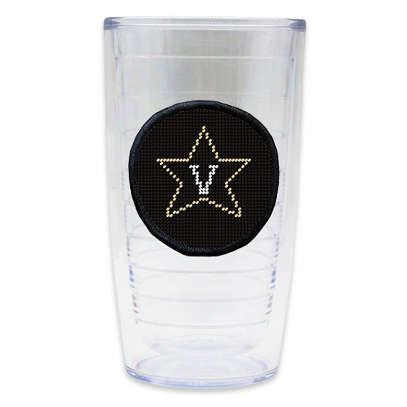 Vanderbilt University Needlepoint Tumbler by Smathers & Branson - Country Club Prep