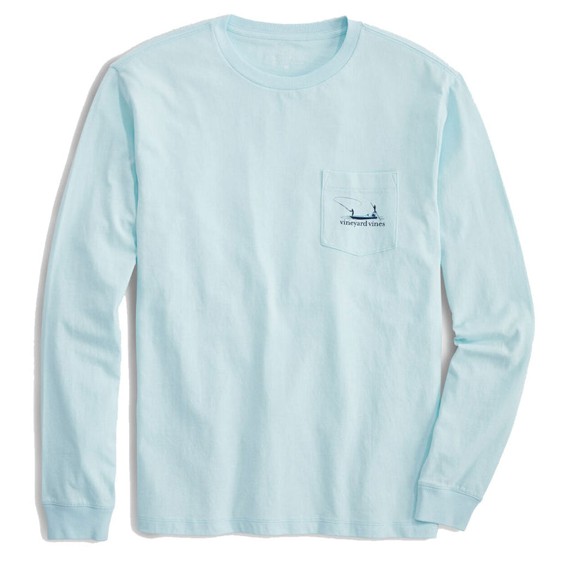 The Flats Cast Long Sleeve Pocket T-Shirt by Vineyard Vines - Country Club Prep