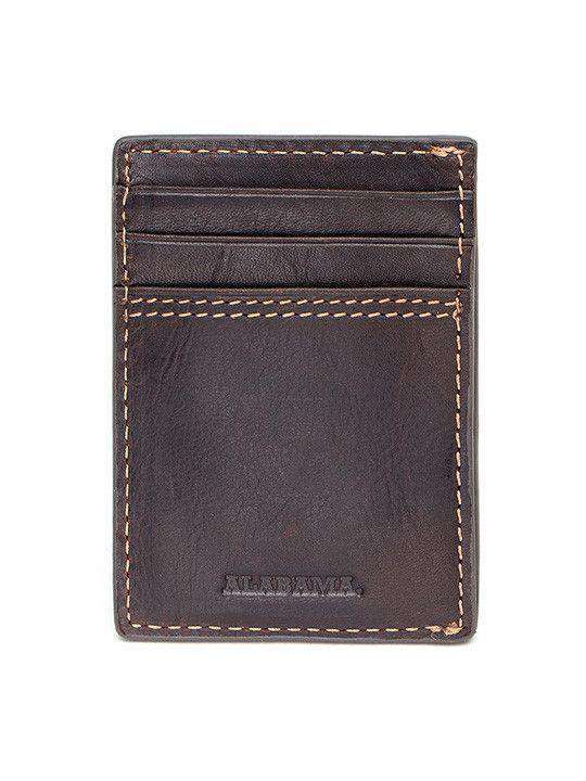 Alabama Crimson Tide Gridiron Mulitcard Front Pocket Wallet by Jack Mason - Country Club Prep