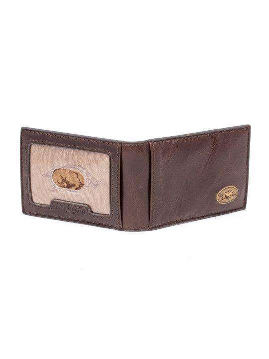 Arkansas Razorbacks Legacy Flip Bifold Front Pocket Wallet by Jack Mason - Country Club Prep