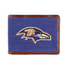 Baltimore Ravens Needlepoint Wallet by Smathers & Branson - Country Club Prep