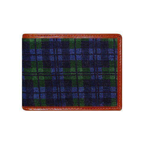 Black Watch Needlepoint Bi-Fold Wallet by Smathers & Branson - Country Club Prep