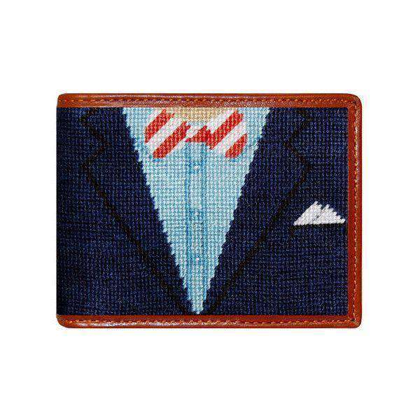 Blue Blazer Needlepoint Bi-Fold Wallet by Smathers & Branson - Country Club Prep