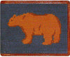 Bull & Bear Stock Market Needlepoint Wallet in Blue by Smathers & Branson - Country Club Prep