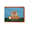 Caddyshack Needlepoint Wallet in Blue by Smathers & Branson - Country Club Prep