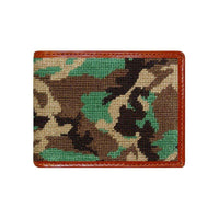 Camo Needlepoint Wallet by Smathers & Branson - Country Club Prep