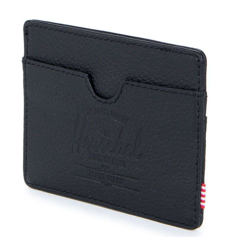 Charlie Leather Wallet in Black by Herschel Supply Co. - Country Club Prep