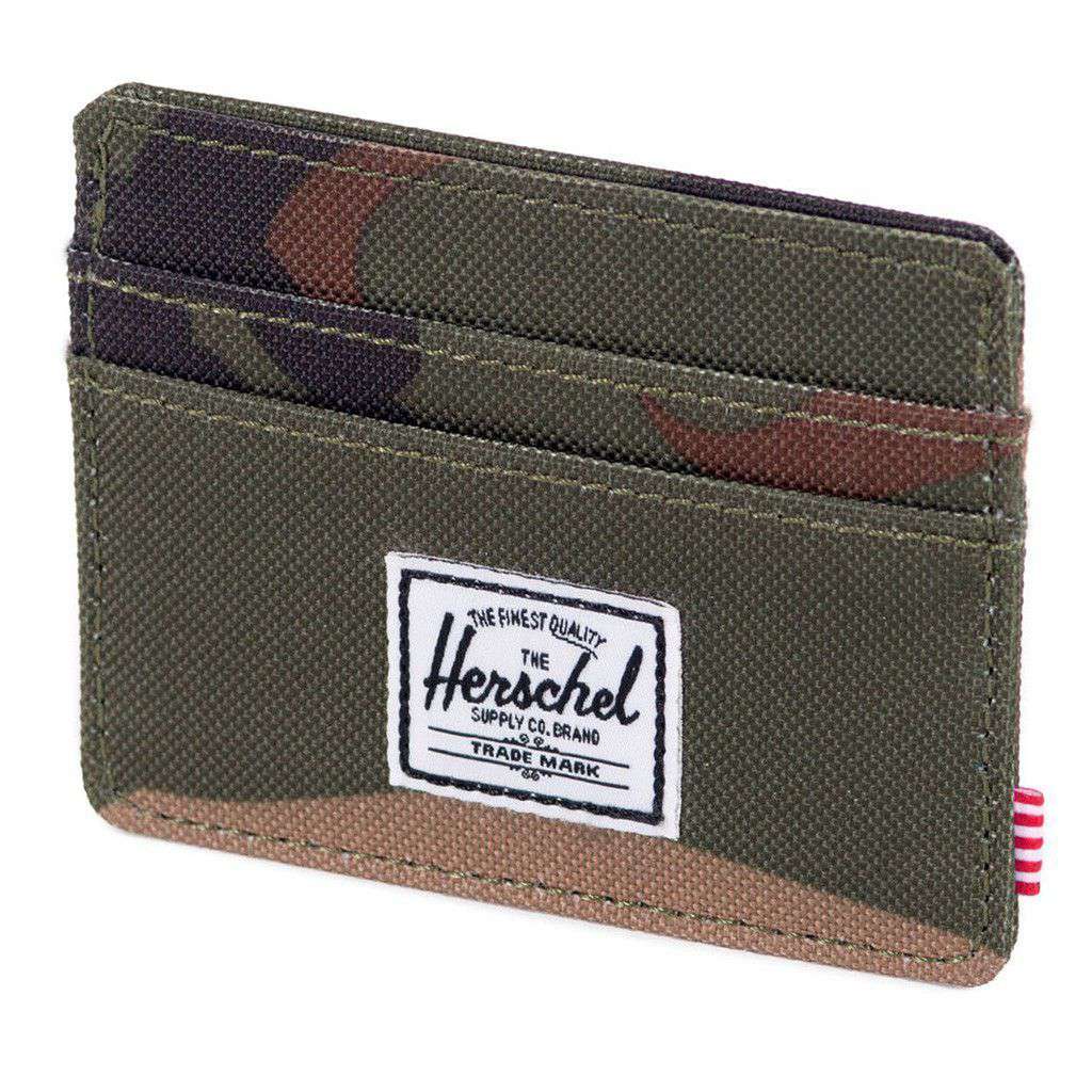 Charlie Wallet in Woodland Camo by Herschel Supply Co. - Country Club Prep