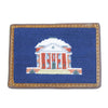 Charlottesville Rotunda Needlepoint Credit Card Wallet in Navy by Smathers & Branson - Country Club Prep