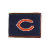 Chicago Bears Needlepoint Wallet by Smathers & Branson - Country Club Prep