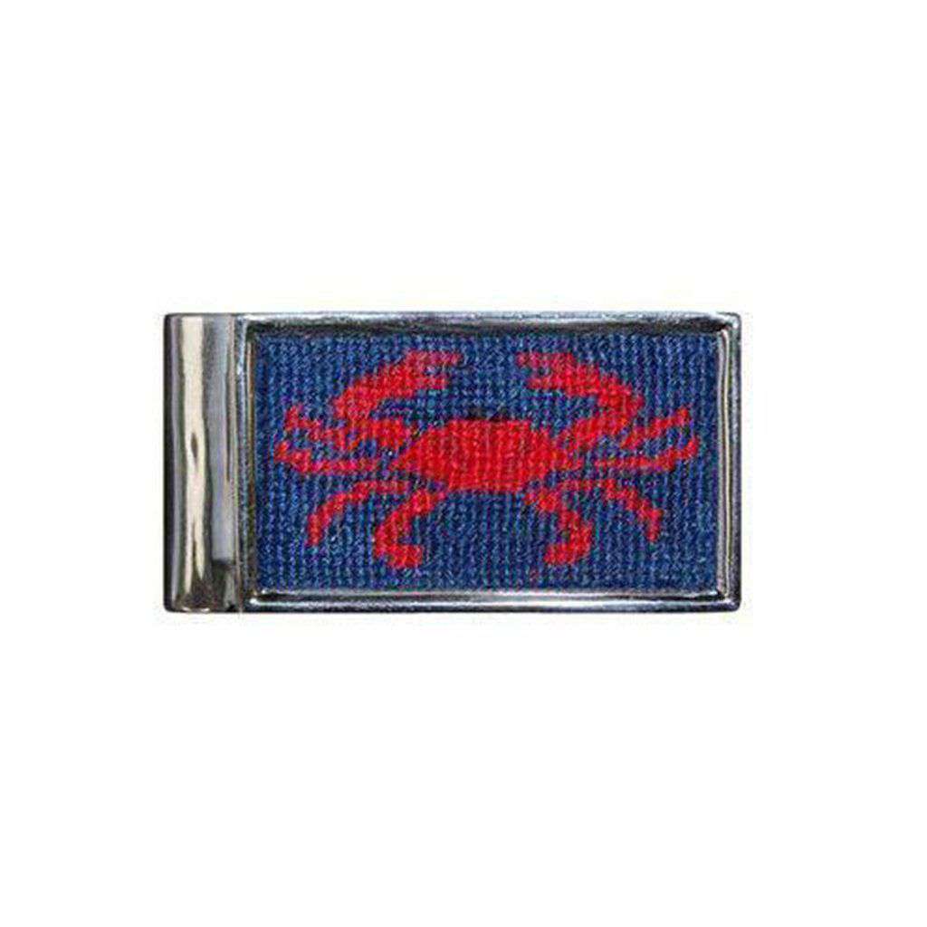 Crab Needlepoint Money Clip by Smathers & Branson - Country Club Prep
