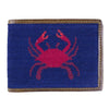 Crab Needlepoint Wallet by Smathers & Branson - Country Club Prep