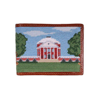 Custom Rotunda Scene Needlepoint Wallet by Smathers & Branson - Country Club Prep