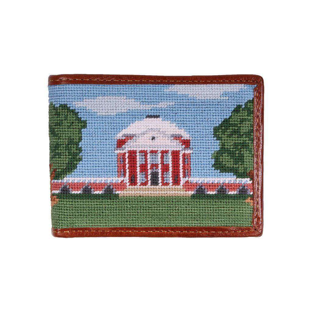 Custom Rotunda Scene Needlepoint Wallet by Smathers & Branson - Country Club Prep