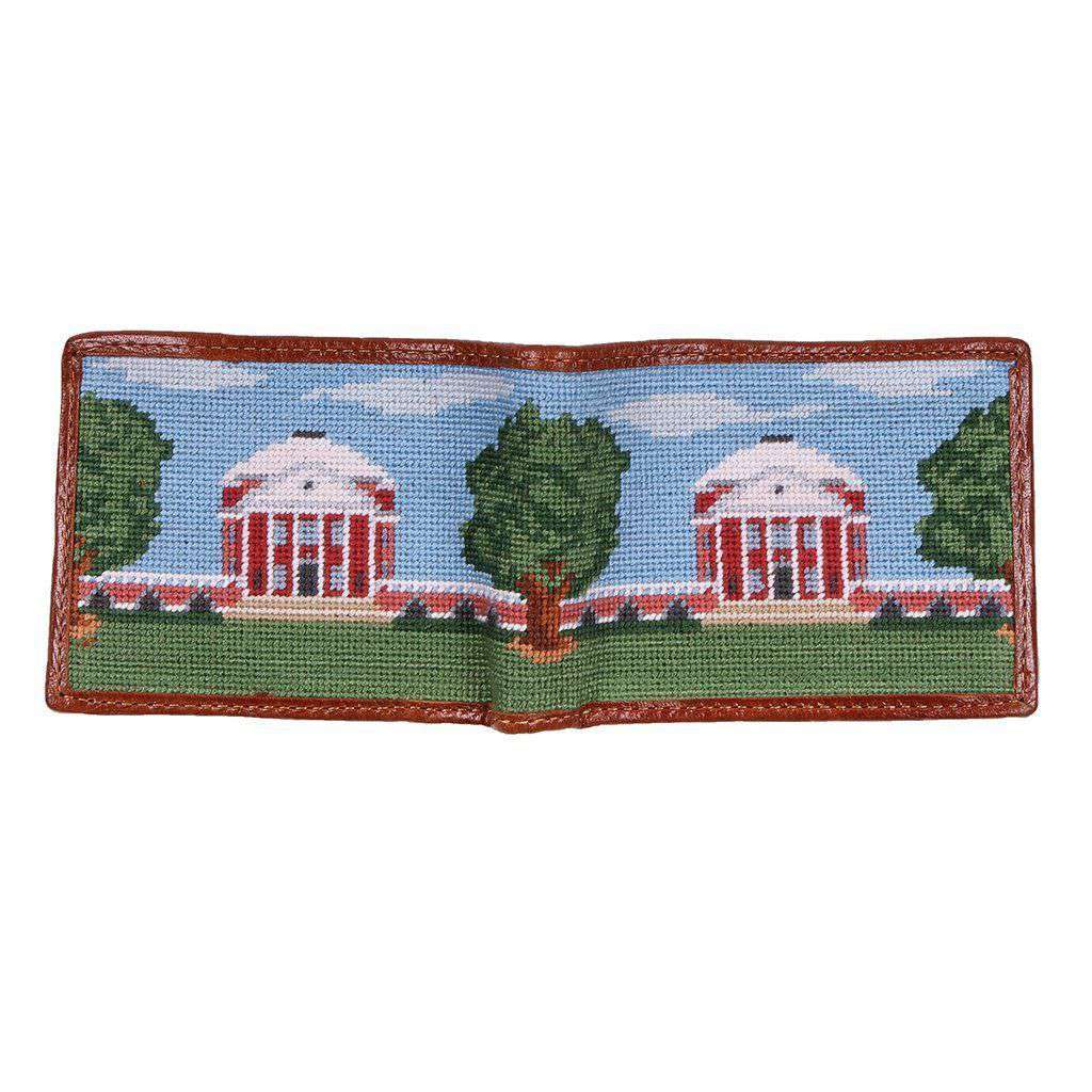 Custom Rotunda Scene Needlepoint Wallet by Smathers & Branson - Country Club Prep