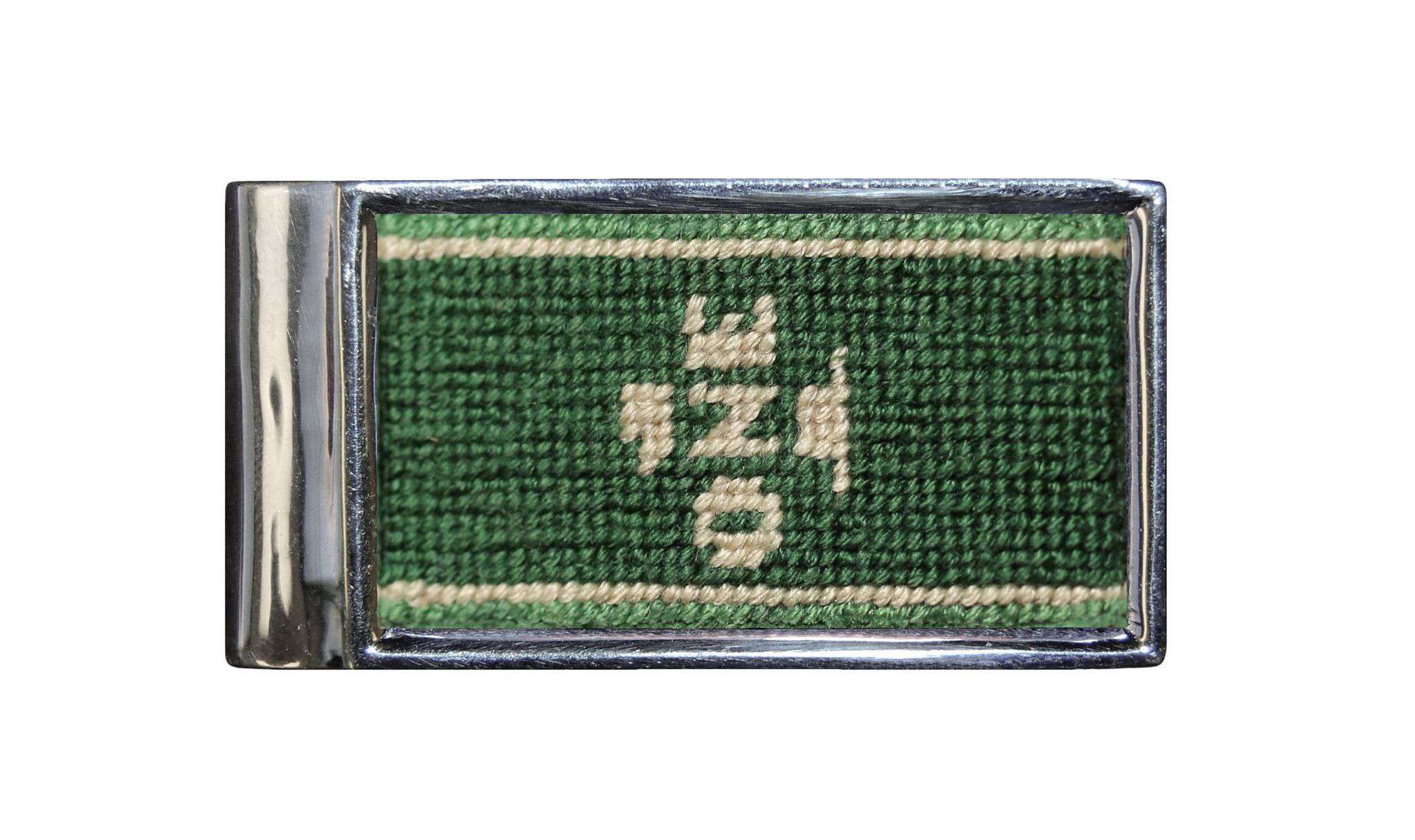 Dollar Bill Needlepoint Money Clip by Smathers & Branson - Country Club Prep